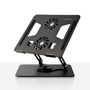 [무료배송] 조셉드림 360도 회전 듀얼쿨링팬 노트북 태블릿 거치대 (블랙/화이트)